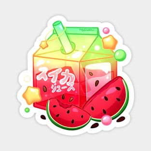 Aesthetic Watermelon Juice Carton Magnet