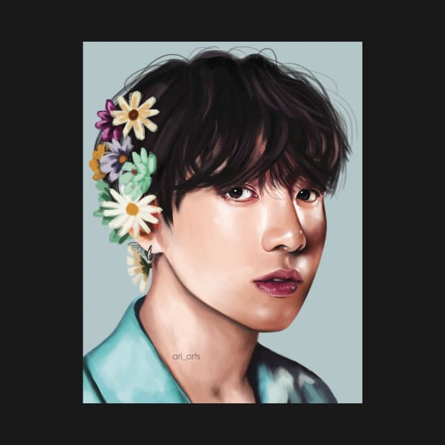 jungkook flower boy by ari-arts