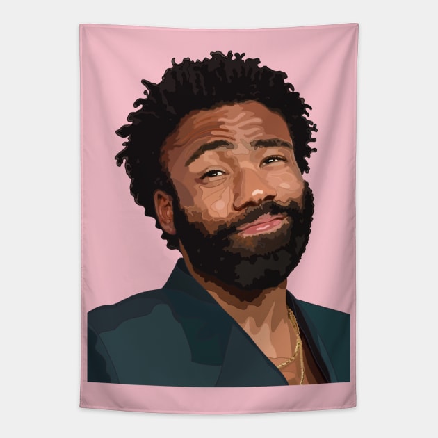 Childish Gambino Original Fan Art Tapestry by HAPHEART.COM