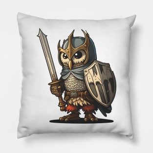 Sir Owl Knight Pillow
