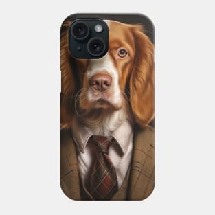 Welsh Springer Spaniel Dog in Suit Phone Case