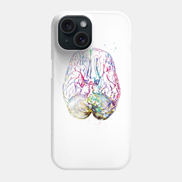 Human brain section Phone Case by erzebeth