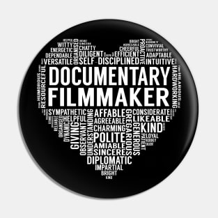 Documentary Filmmaker Heart Pin