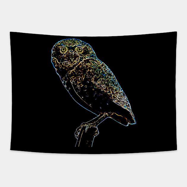 cute owl Tapestry by rickylabellevie