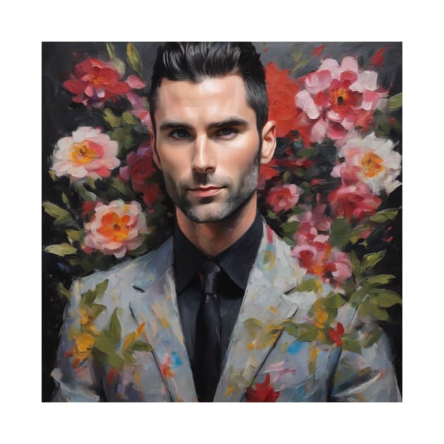 Adam Levine watercolor by nonagobich