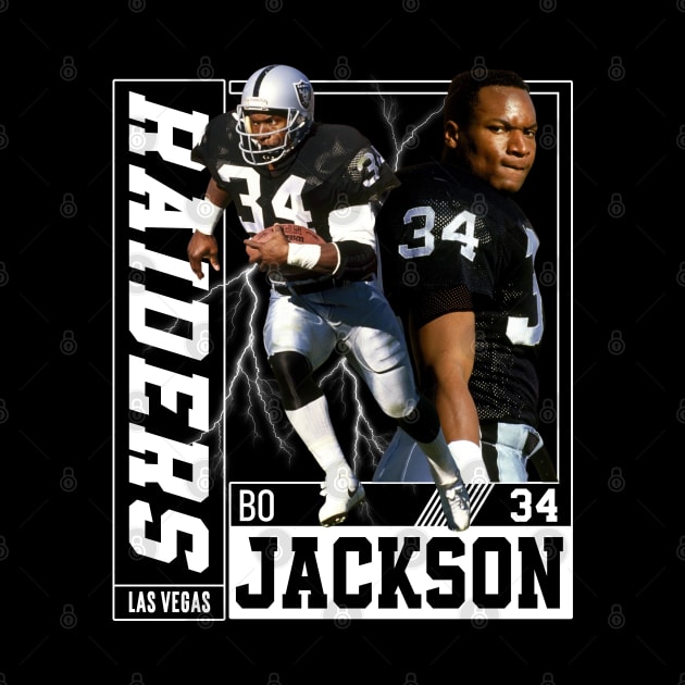 Bo Jackson Bo Knows Signature Vintage Legend Baseball Football Bootleg Rap Graphic Style by Koch Sean