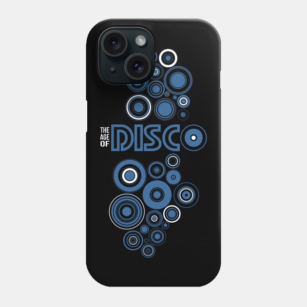 Disco blue Phone Case by HelenaCooper