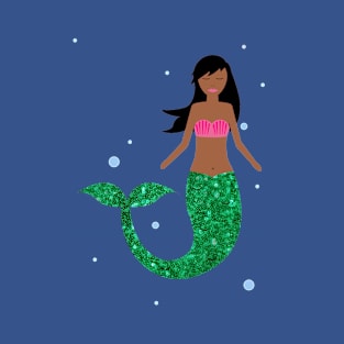 african american mermaid T-Shirt