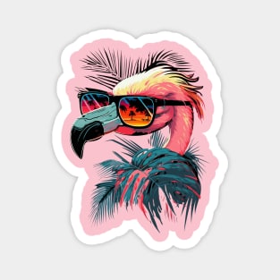 Too Cool Flamingo Magnet