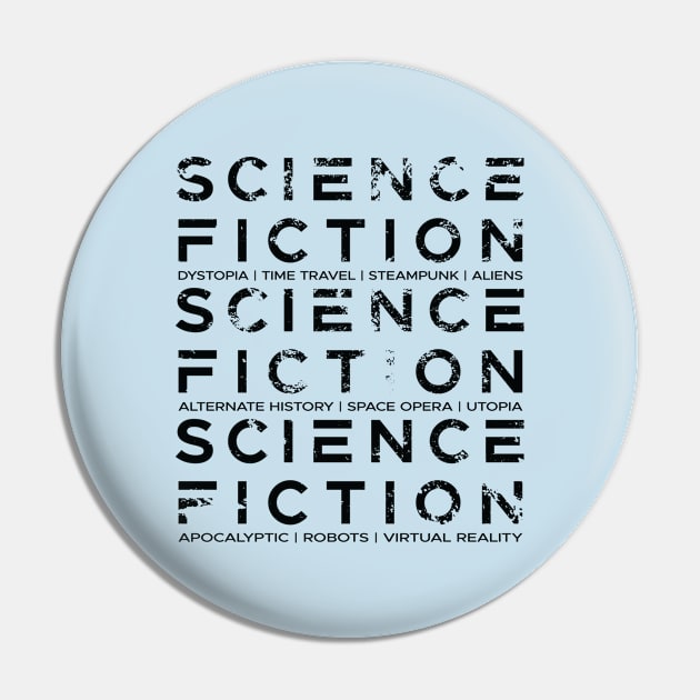 Science Fiction Typography Pin by ElusiveIntro