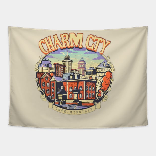 Charm city Tapestry by Ridzdesign