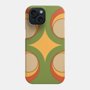 Groovy Circular Retro Pattern Design #2 Phone Case