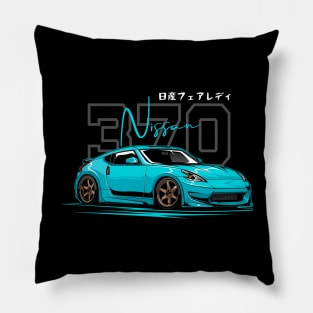 Blue Nissan Fairlady 370z Pillow