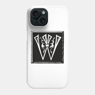 Letter W in black and white Phone Case