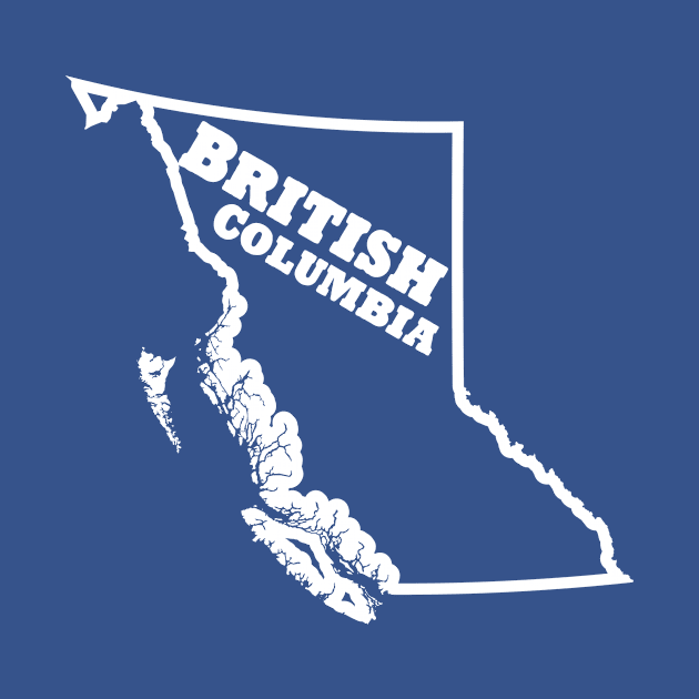 Canada British Columbia Outline Text by loudestkitten