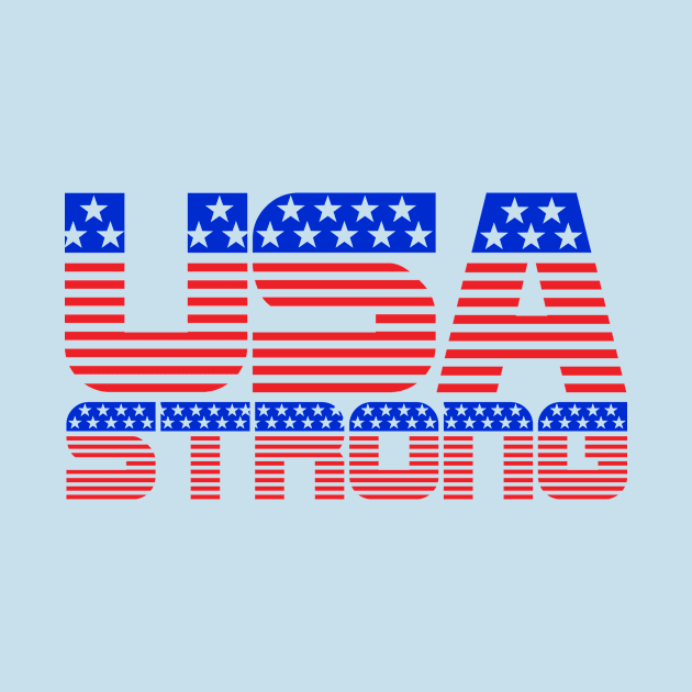 USA Strong America Strong - on light colors by DDGraphits