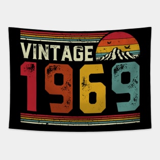 Vintage 1969 Birthday Gift Retro Style Tapestry