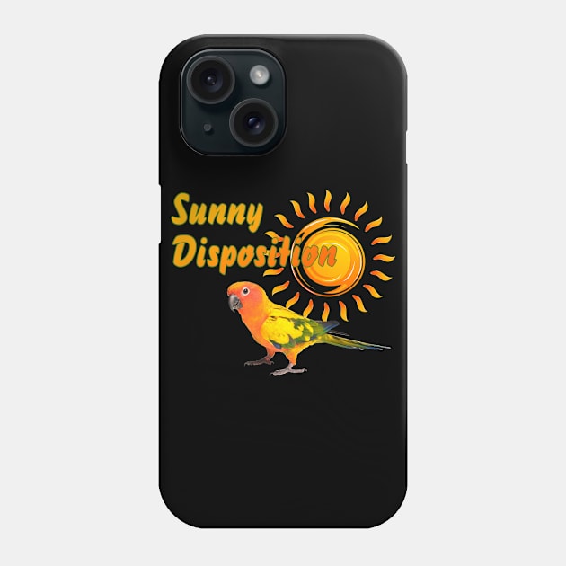 Sun Conure Parrot Sunshine Sunny Disposition Phone Case by Einstein Parrot