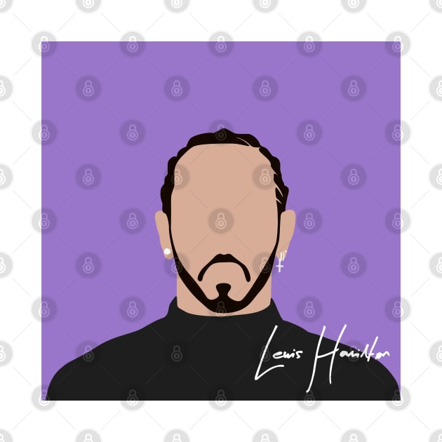 Lewis Hamilton Face Art 2 by GreazyL