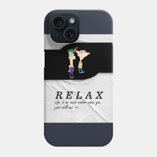 Phineas and Ferb chill out 02 Phone Case