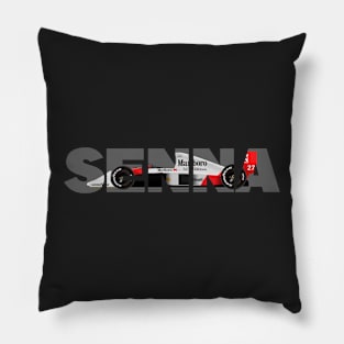 Ayrton Senna's McLaren Honda MP4/5 Illustration Pillow