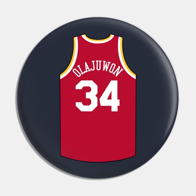 Hakeem Olajuwon Houston Jersey Qiangy Pin by qiangdade