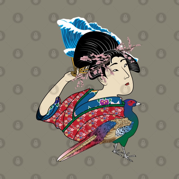 Ukiyo-e Geisha Portrait by ThisIsGevork