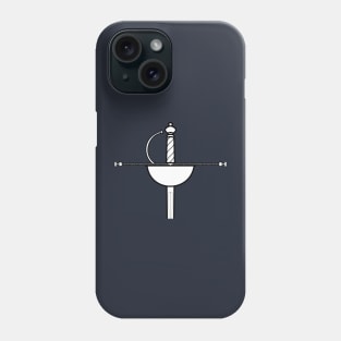 White Cup Rapier Sword Garnish Phone Case