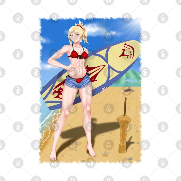 Mordred Summer Shorts Background Jagged by Antonydraws