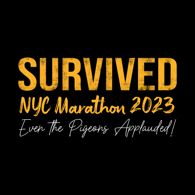 nyc marathon 2023 by WordWeaveTees