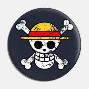 Straw Hat Jolly Roger Pin