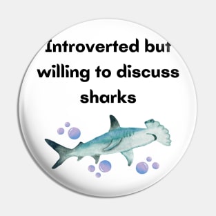 Introverted Sharks Pin