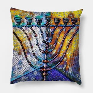 Menorah in Effect 1 Pillow