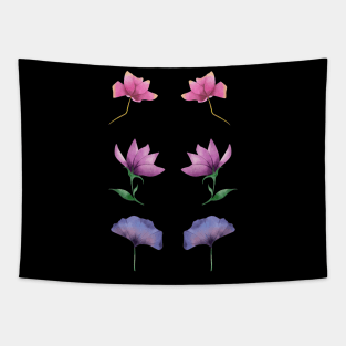 Aesthetic Flowers Pattern Tapestry