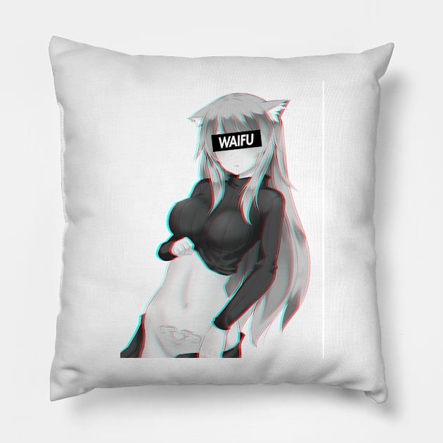 Cute Anime Girl Waifu Material Pillow by HentaiK1ng