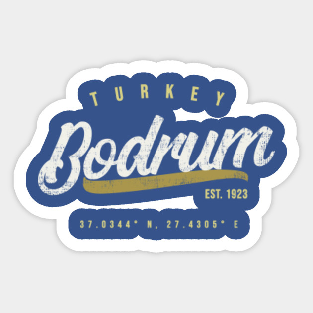 Bodrum Turkey Vintage Retro T Shirt Bodrum Sticker Teepublic