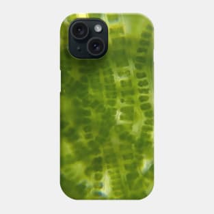 Green Microscopic Seaweed Phone Case