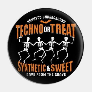 TECHNO - Or Treat Halloween Sweet (White) Pin