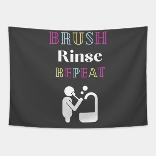 Brush Rinse Repeat Tapestry