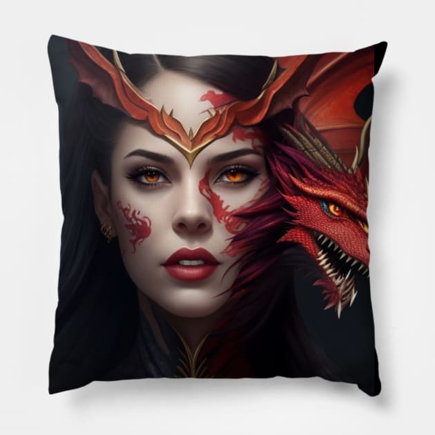 Dragon Transformation Pillow by MGRCLimon