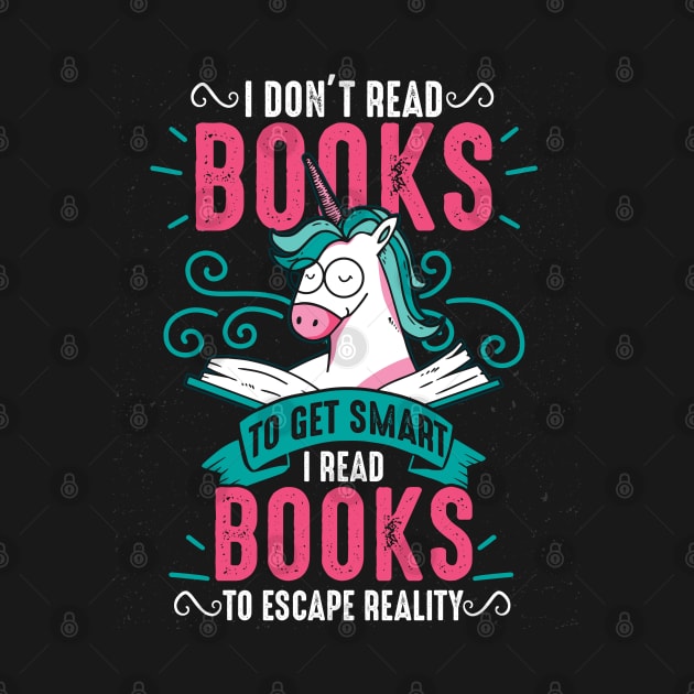 book smart unicorn reading by ShirtsShirtsndmoreShirts