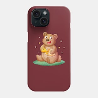 Hand Drawn Cartoon Bear Phone Case