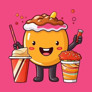 kawaii  junk food T-Shirt cute  funny T-Shirt