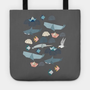 Marine Origami Animals Tote