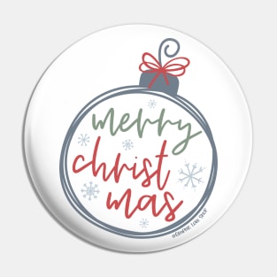 Merry Christmas Ornament © GraphicLoveShop Pin