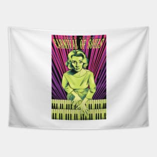 Carnival of Souls Movie Art Poster Featuring Candace Hilligos Tapestry