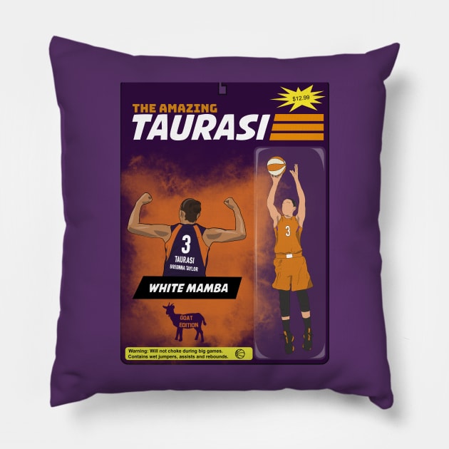 Diana Taurasi Retro Action Figure Superhero Pillow by Hevding