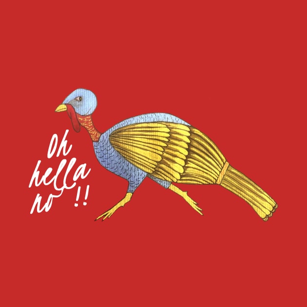 Funny Runaway Golden Turkey by DesignsByMonique