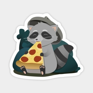 Trash Panda Pizza Time Magnet