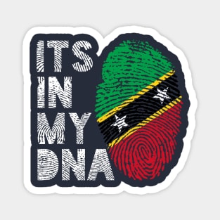 Saint Kitts and Nevis Roots Flag Fingerprint Magnet